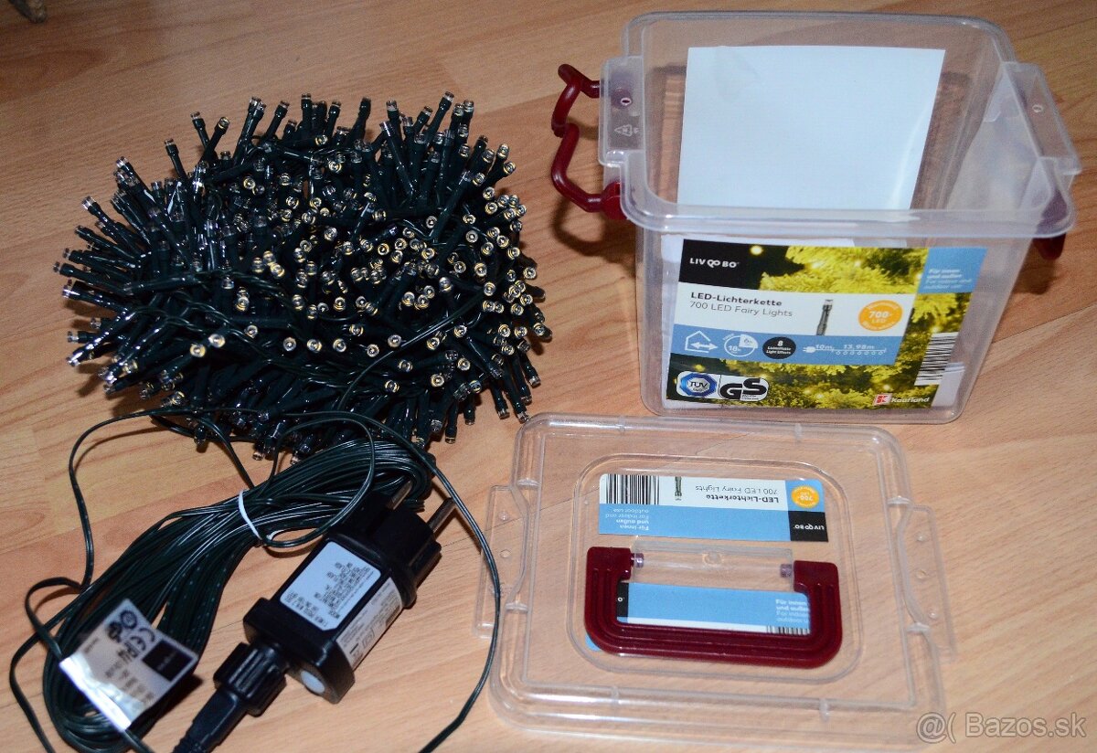 700 LED Svetelna retaz 24m farebna - 2