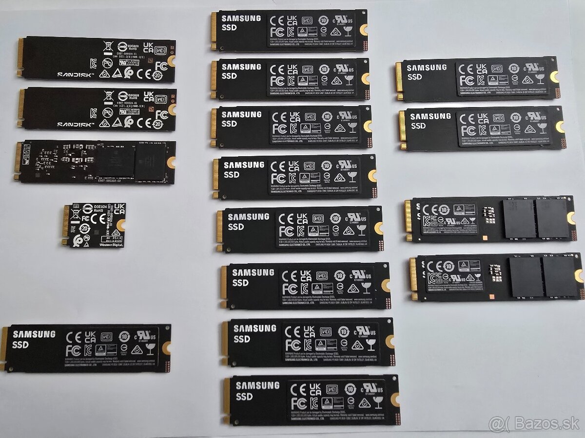Predám SSD M.2 disky - 2