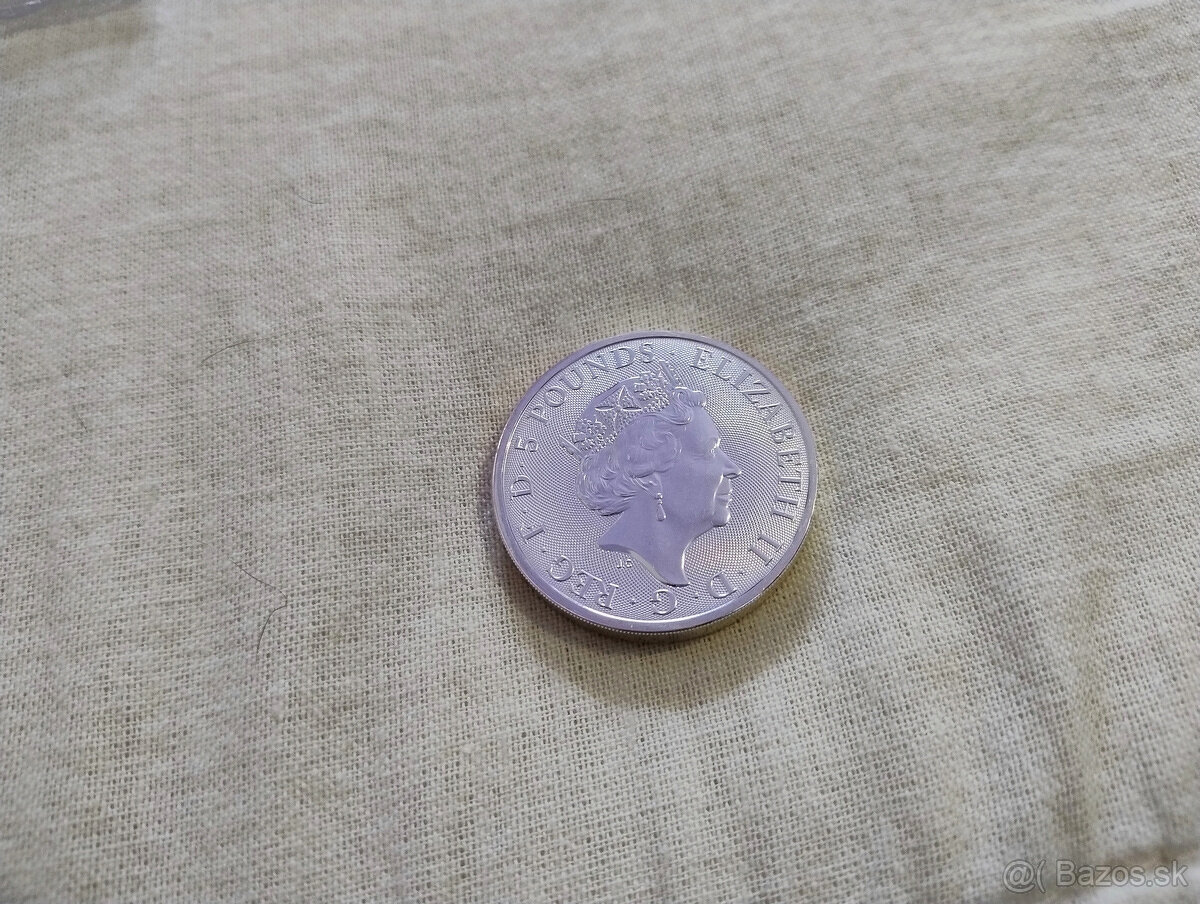 The Queens Beasts strieborná minca 2 Oz - 2