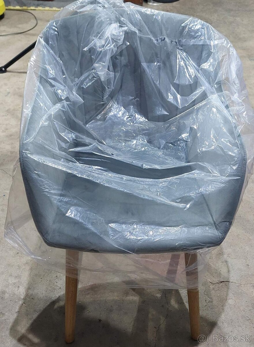 Jedálenské stoličky sivé - 2