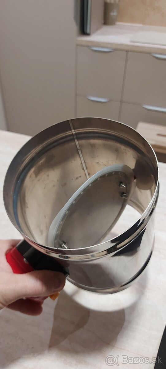 Elektricky ovládaná nerezova klapka 150mm - 2