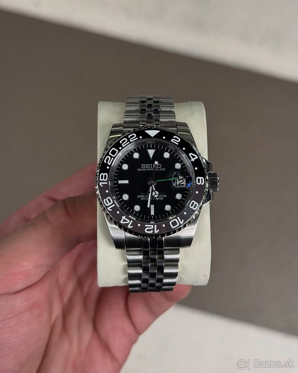 Hodinky Seiko mod gmt bruce wayne - 2