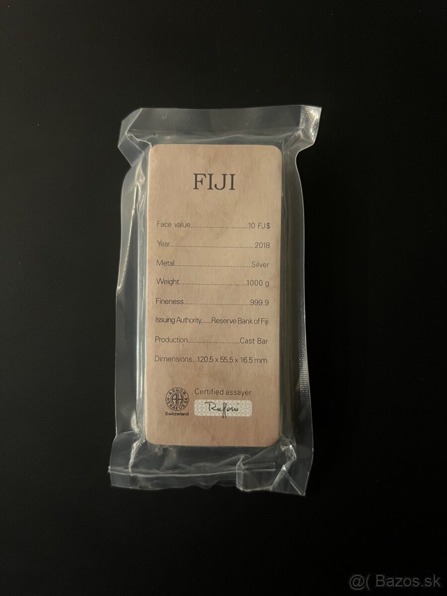 Investičné striebro tehlička 1000g - 2