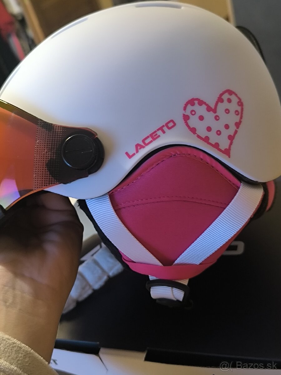 DETSKA LYZIARSKA PRILBA LACETO HEART - 2