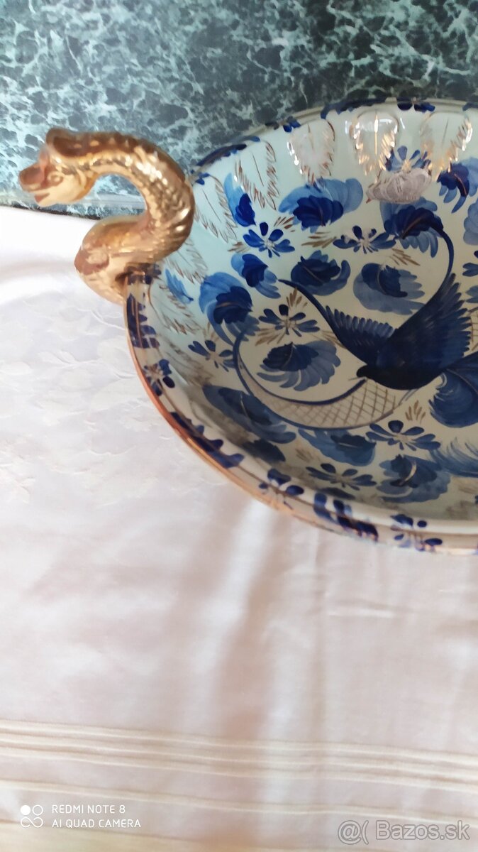 Porcelánová váza , dóza s poklopom - 2