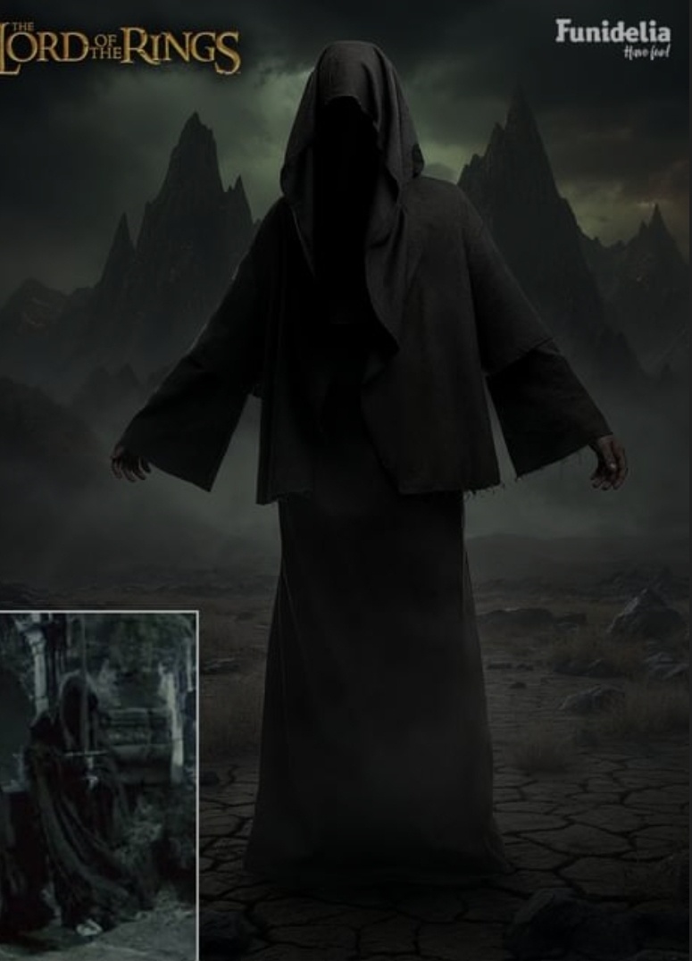 Halloween kostym - Pan prstenov - Nazgul +meč - 2