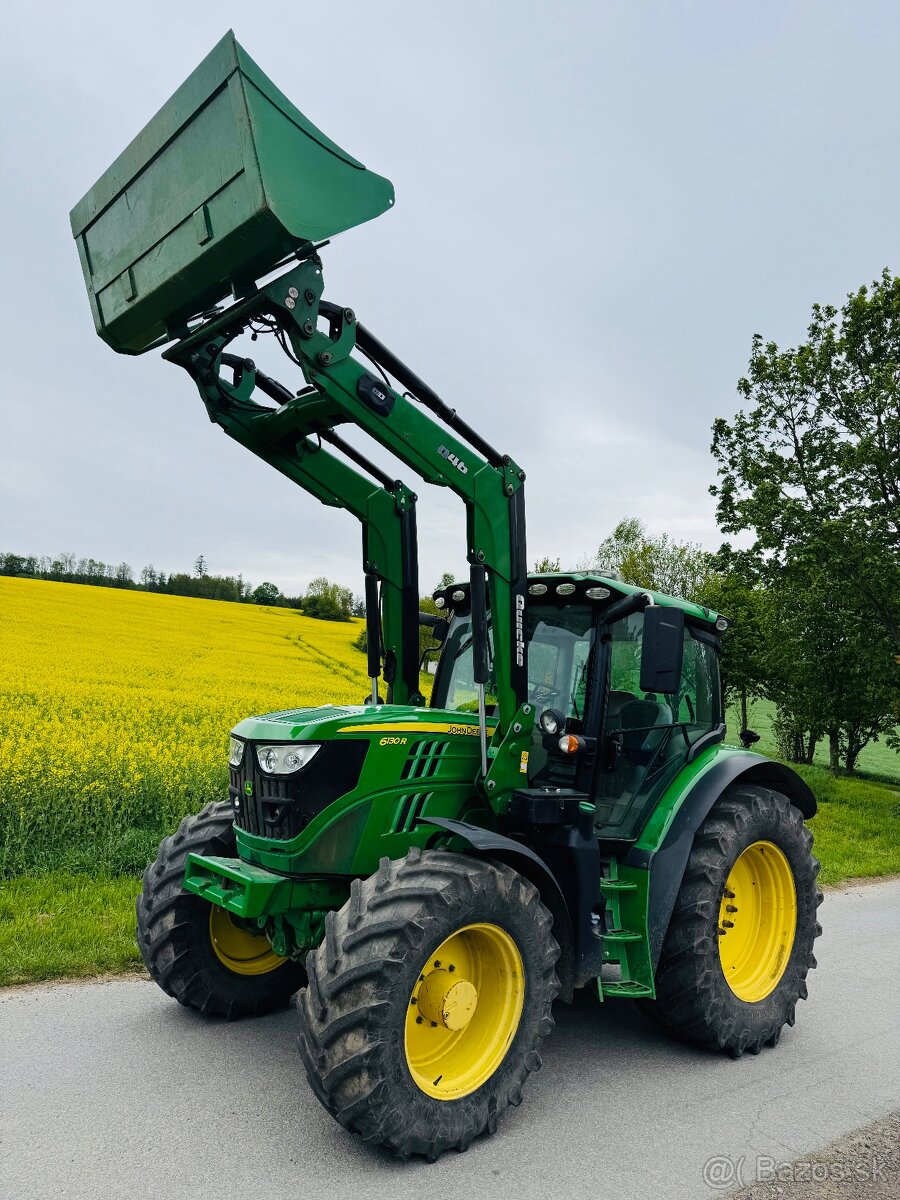 John Deere 6130R + celny nakladac Quicke - 2