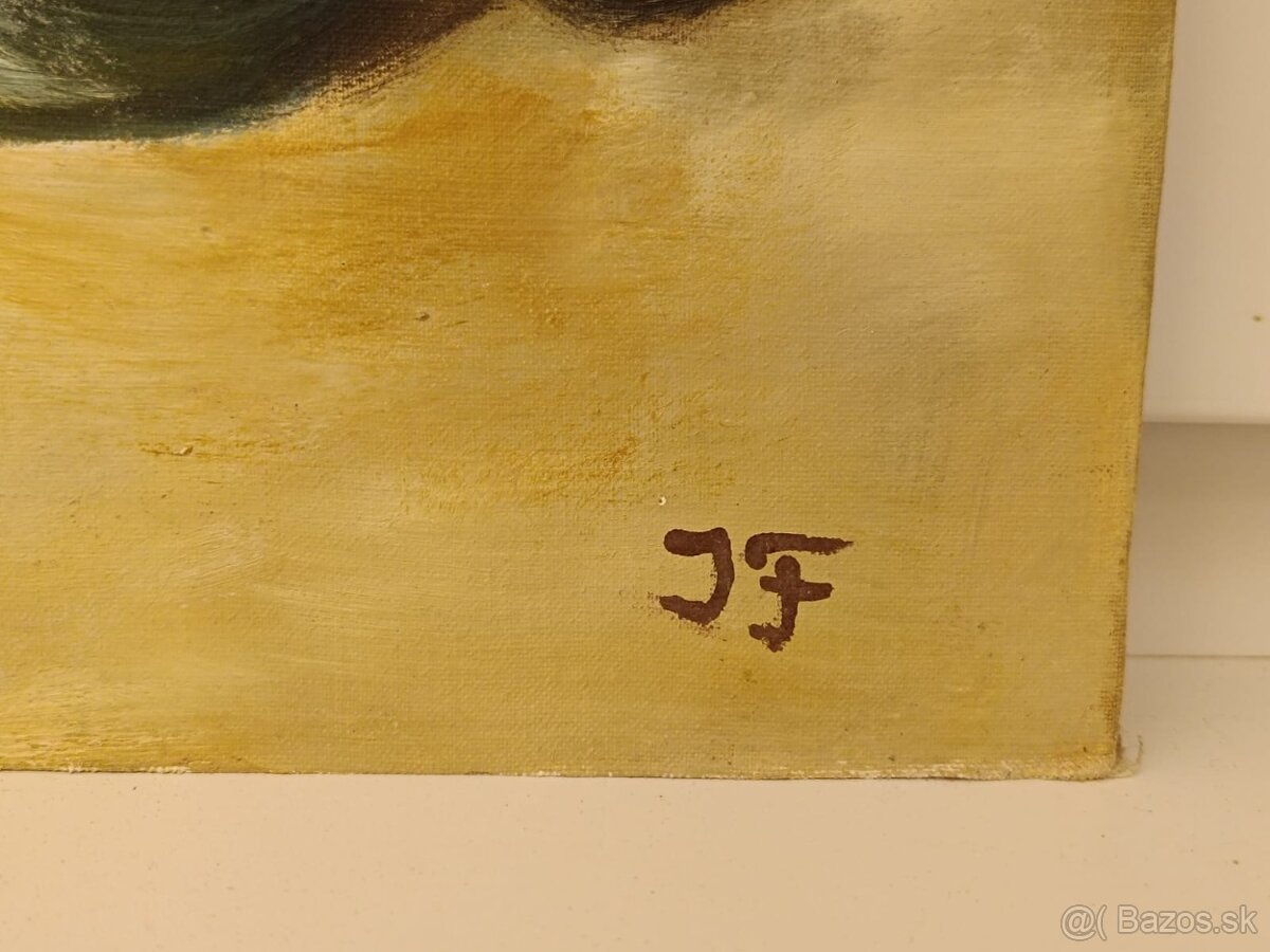 Obraz, Kávovar, stará olejomalba 73x55 - 2