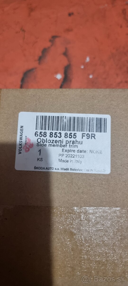 Obloženie prahu - 2