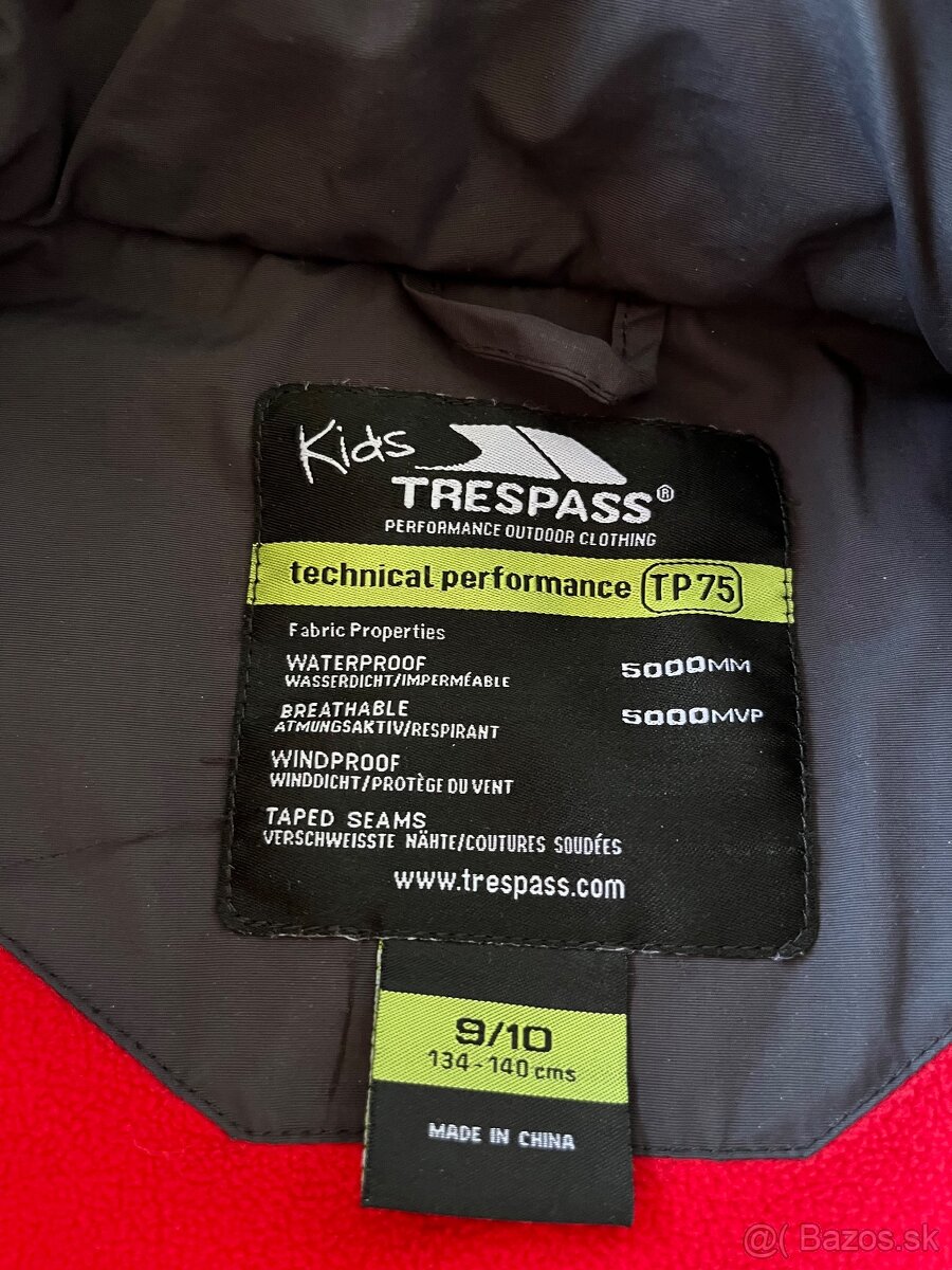 Zimná lyžiarska bunda zn. Trespass veľ. 140 - 2