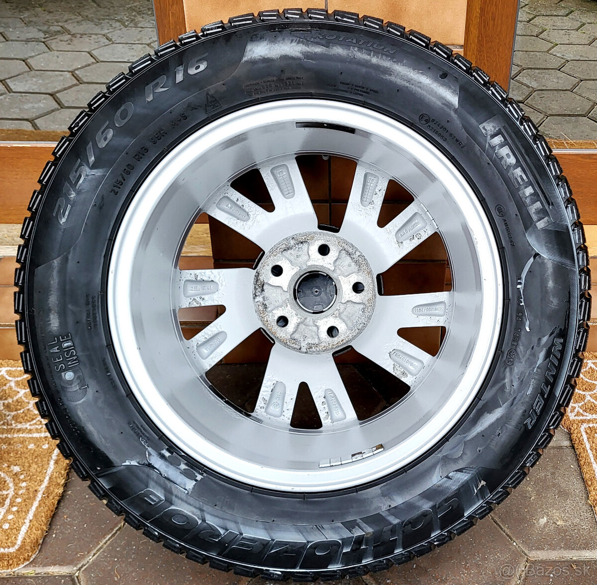 alu R16 5x112, zimné pneu 215/60, orig. VW Passat /+ Superb - 2