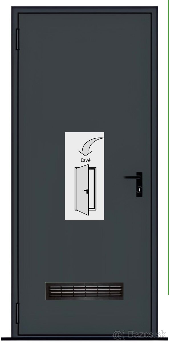 Ocelove dvere antracit - 2