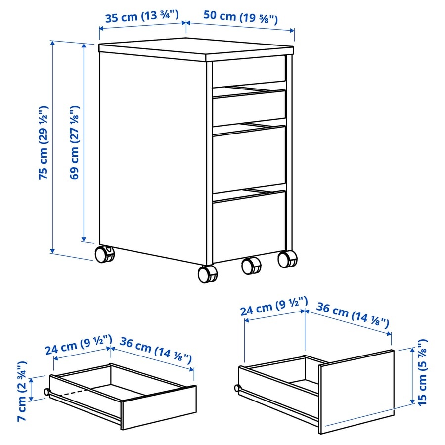 ZÁSUVKOVÝ DIEL IKEA MICKE - 2