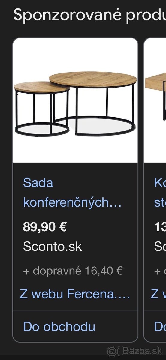 Konferenčný stolik sada - 2