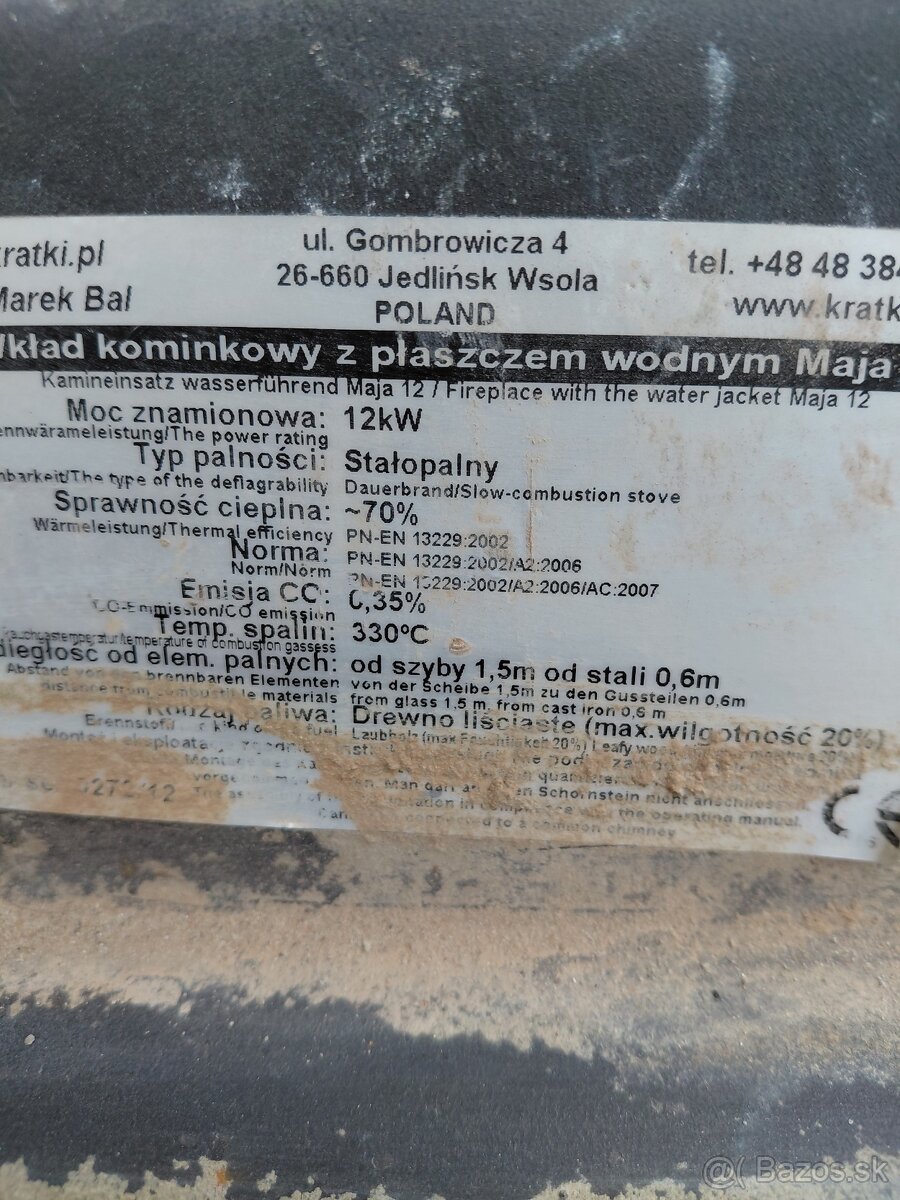 Predám krbovú vložku - 2