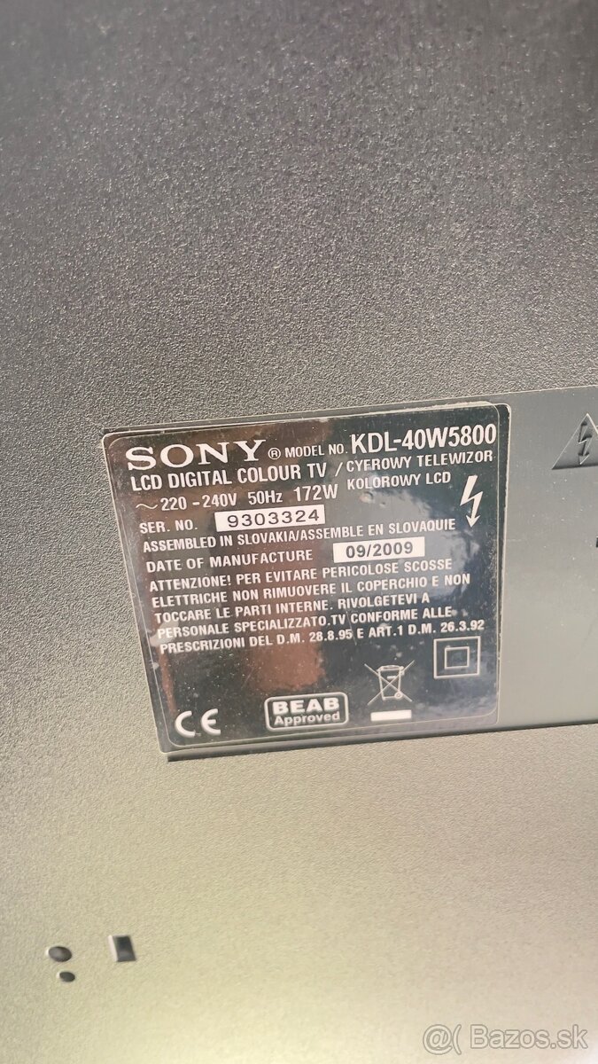 Sony 40” LCD TV - 2