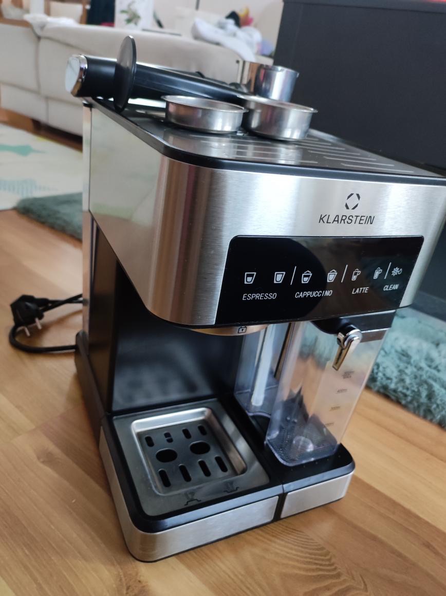 Pákový kávovar Klarstein Arabica Comfort + elektrický mlynče - 2