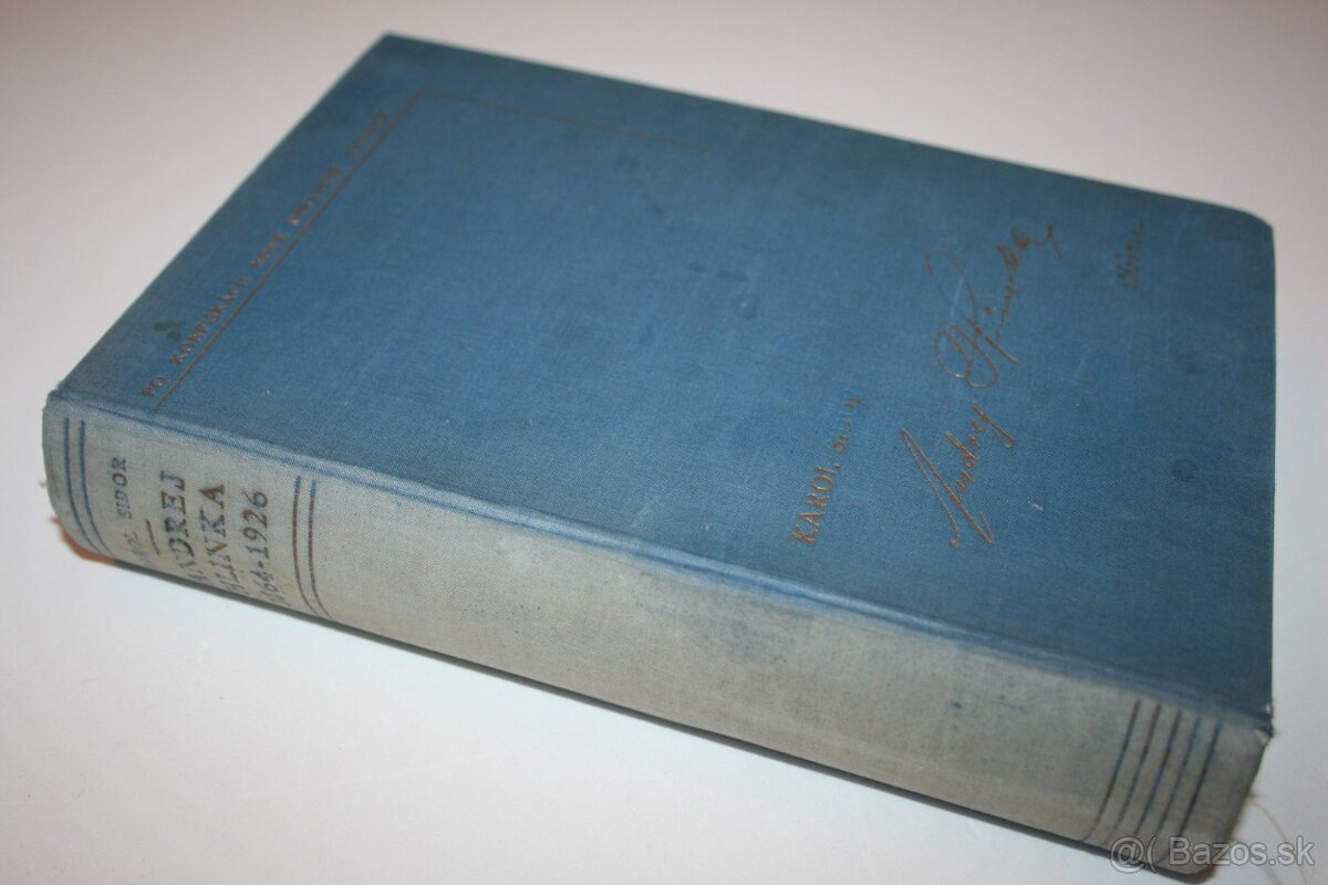 Karol Sidor: ANDREJ HLINKA 1864-1926 (s podpisom K.Sidora) - 2