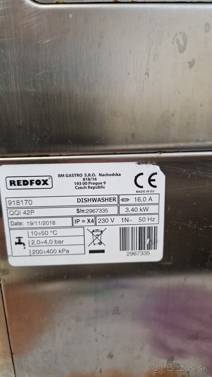 gastro umývačka - 2