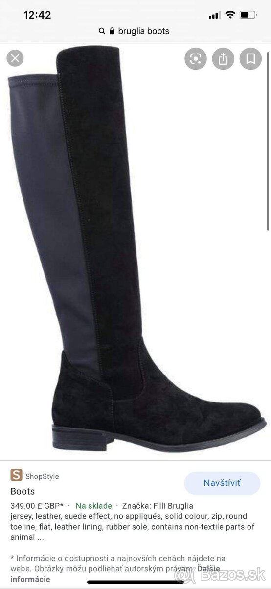 Kvalitne vysoke kožene čižmy zn. BRUGLIA v.38 a pol - 2