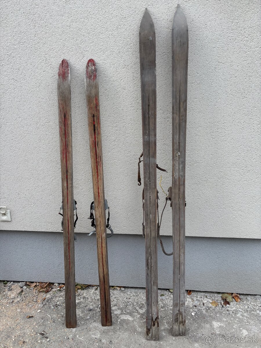 Predám staré lyže civilné aj vojenské - 2