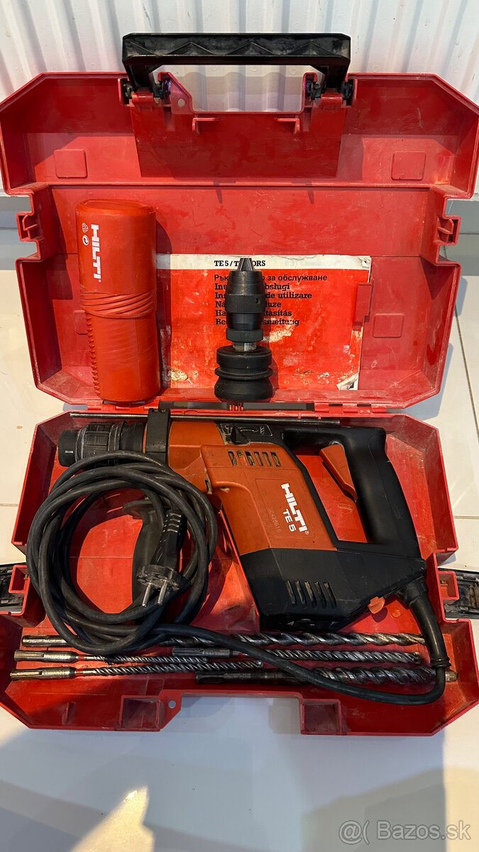 Predam priklepovu profi Vrtacku Hilty TE5 so sadou vrtakov - 2