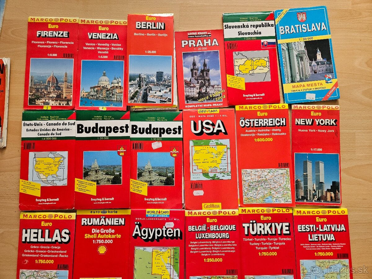 Mapy, viac ako 60 kusov - 2