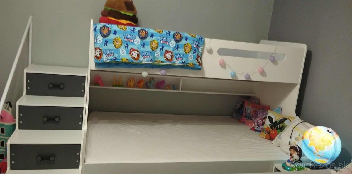 Detska poschodová postel s prístelkou max 3 - 2