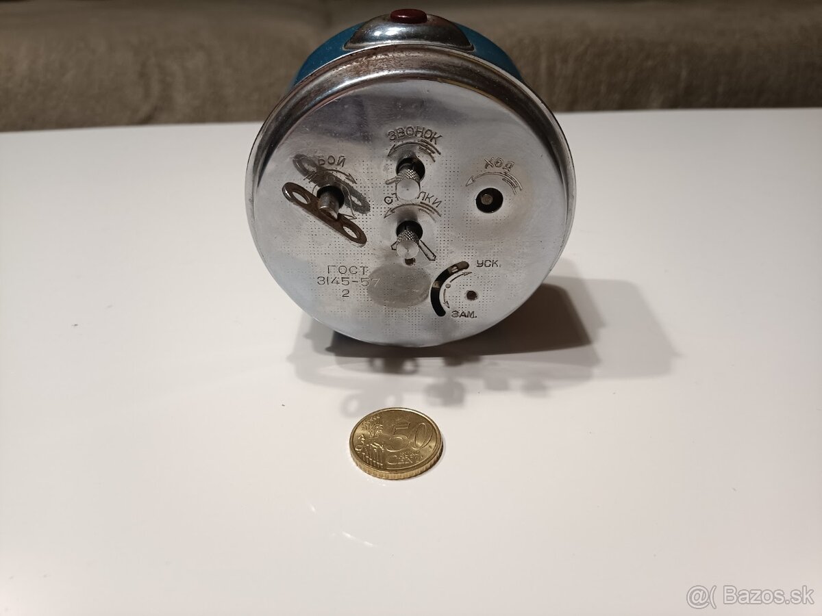 Retro mechanický budík ORJOL (СССР) - 2