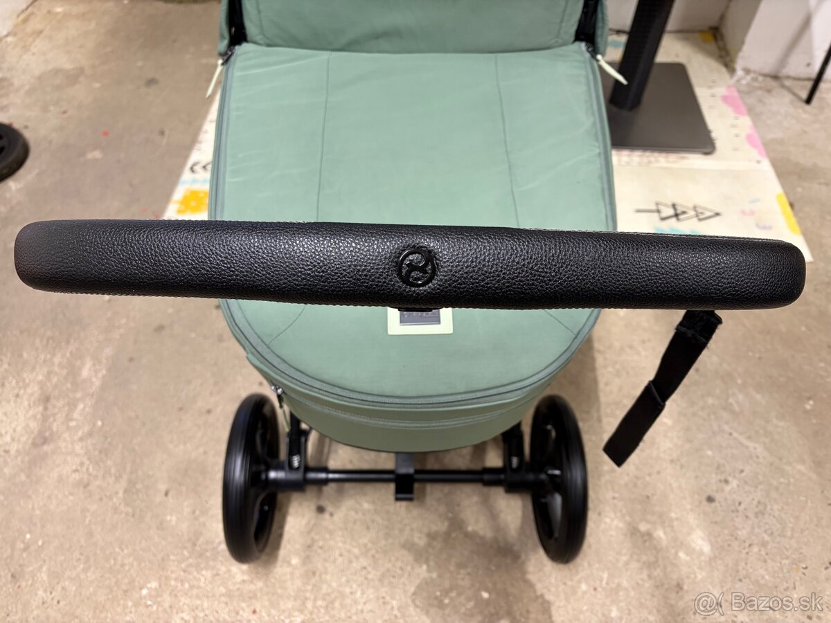Kočík Cybex Priam Matt Black Leaf Green - 2