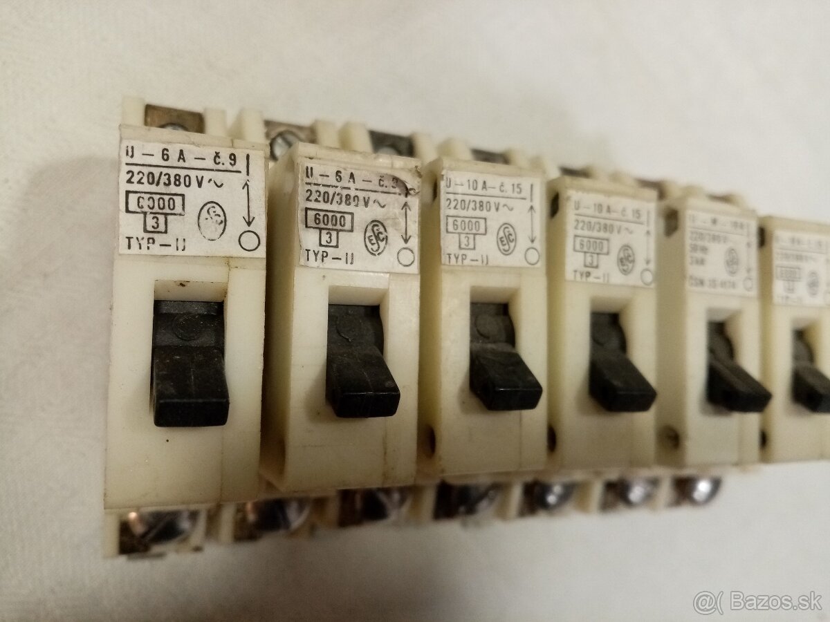 istič 1 fázový SEZ Krompachy 6A, 10A - 2