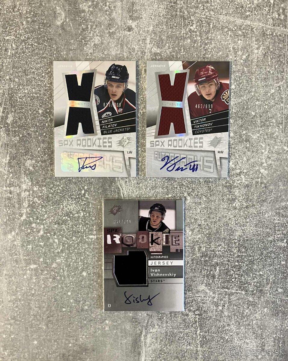 Hokejové podpísané auto karty NHL hráčov - 2