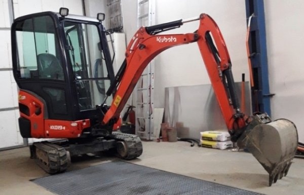 1.9t minibagr Kubota KX019 roztah, 3 lopaty - 2
