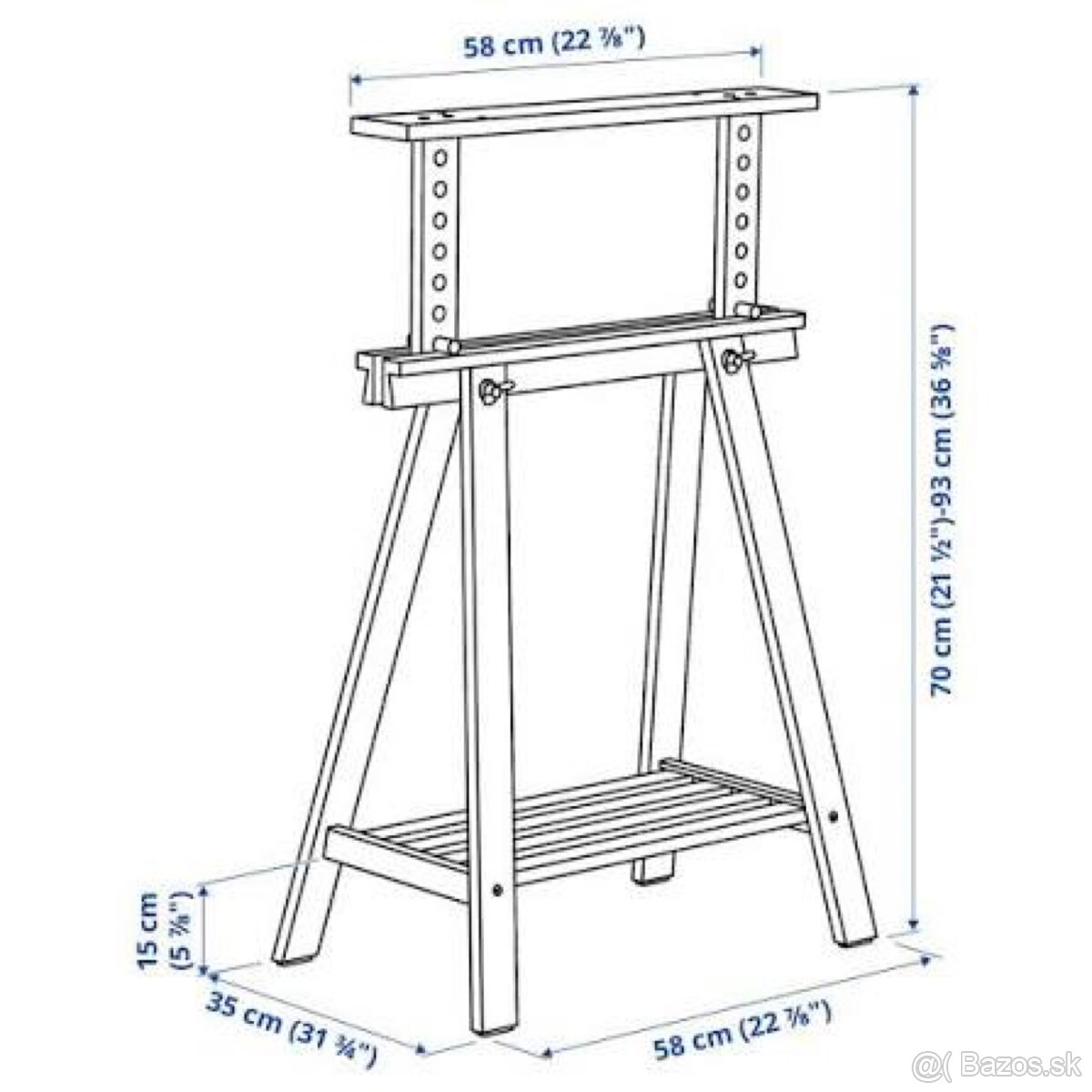 IKEA polohovatelny stôl - 2