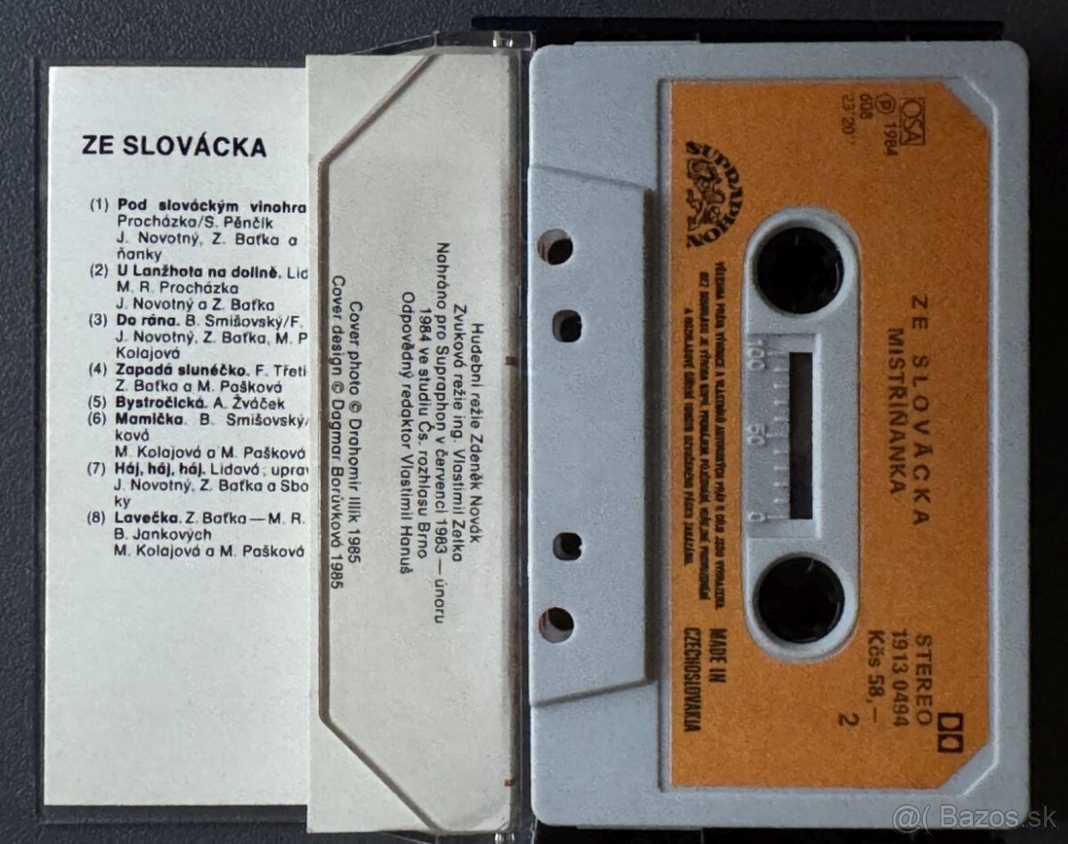 🎶 Mistříňanka - Ze Slovácka (Originálna Audiokazeta) 🎶 - 2