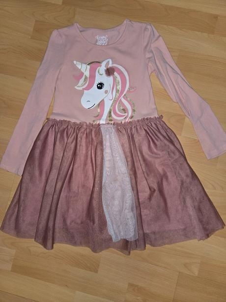 Šaty s dlhým rukávom 134/140 - 2