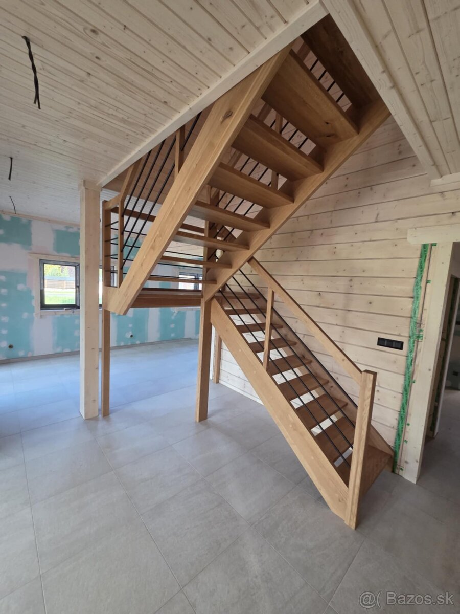 Drevené schody - výroba a montáž - 2
