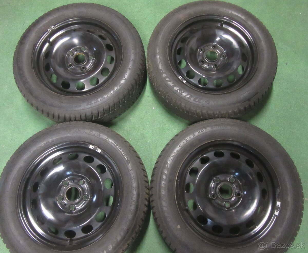 R16 Zimná sada VW T-ROC TOURAN rozteč 5x112 205/60R16 DUNLOP - 2