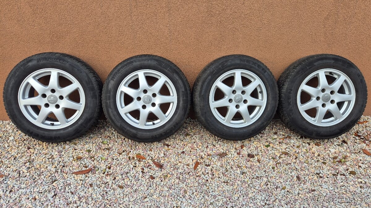 Predam kompletnú zimnú sadu 5x112 r15 +pneu 195/65 r15 - 2