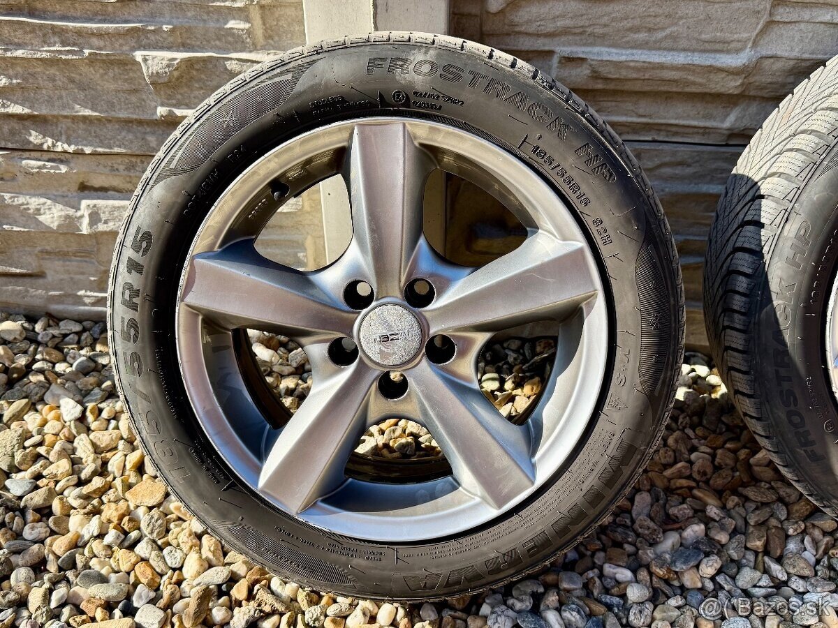 Komplet zimná sada alu na Škoda,Vw,Seat - 5x100 185/55 R15.. - 2