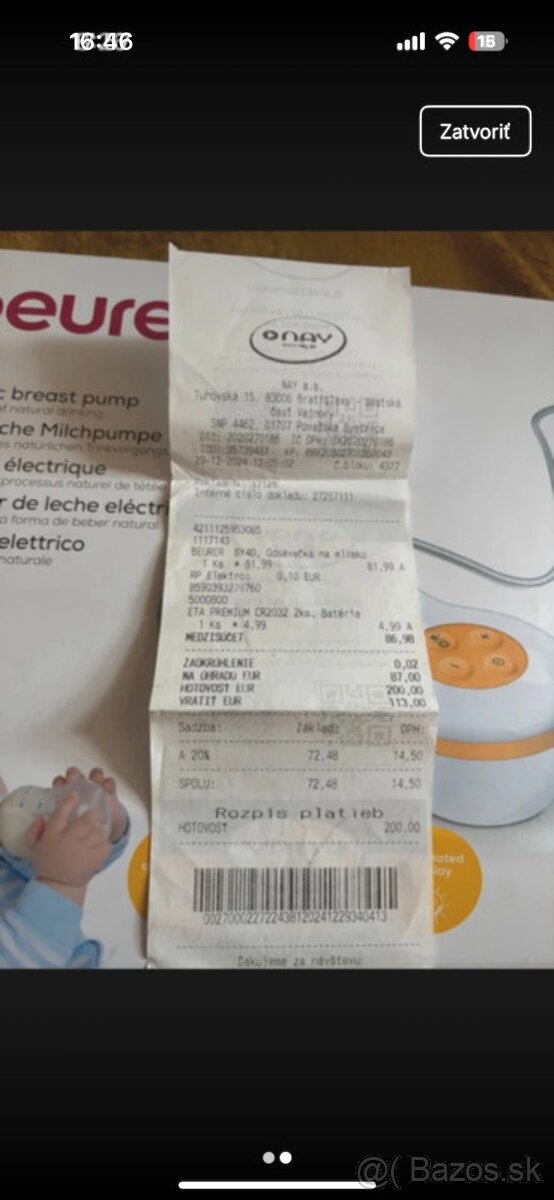 Elektricka odsávačka - 2