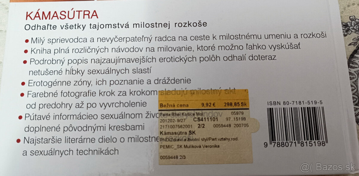 kniha KAMASUTRA - 2