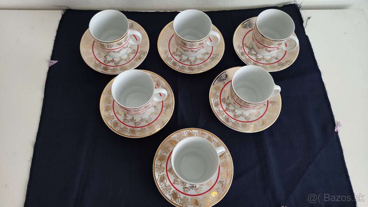 Kávová súprava, Epiag pozlátená - 2