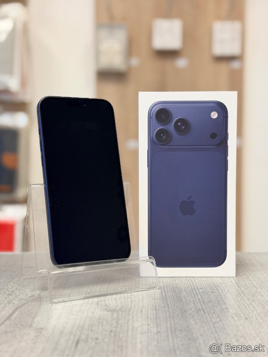 100% BATÉRIA - Apple iPhone 17 Pro Max 512GB Deep Blue - 2