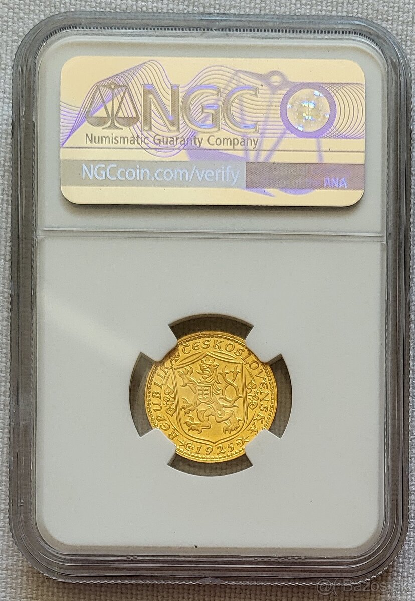 Svätováclavský dukát, 1925, NGC MS64 - 2