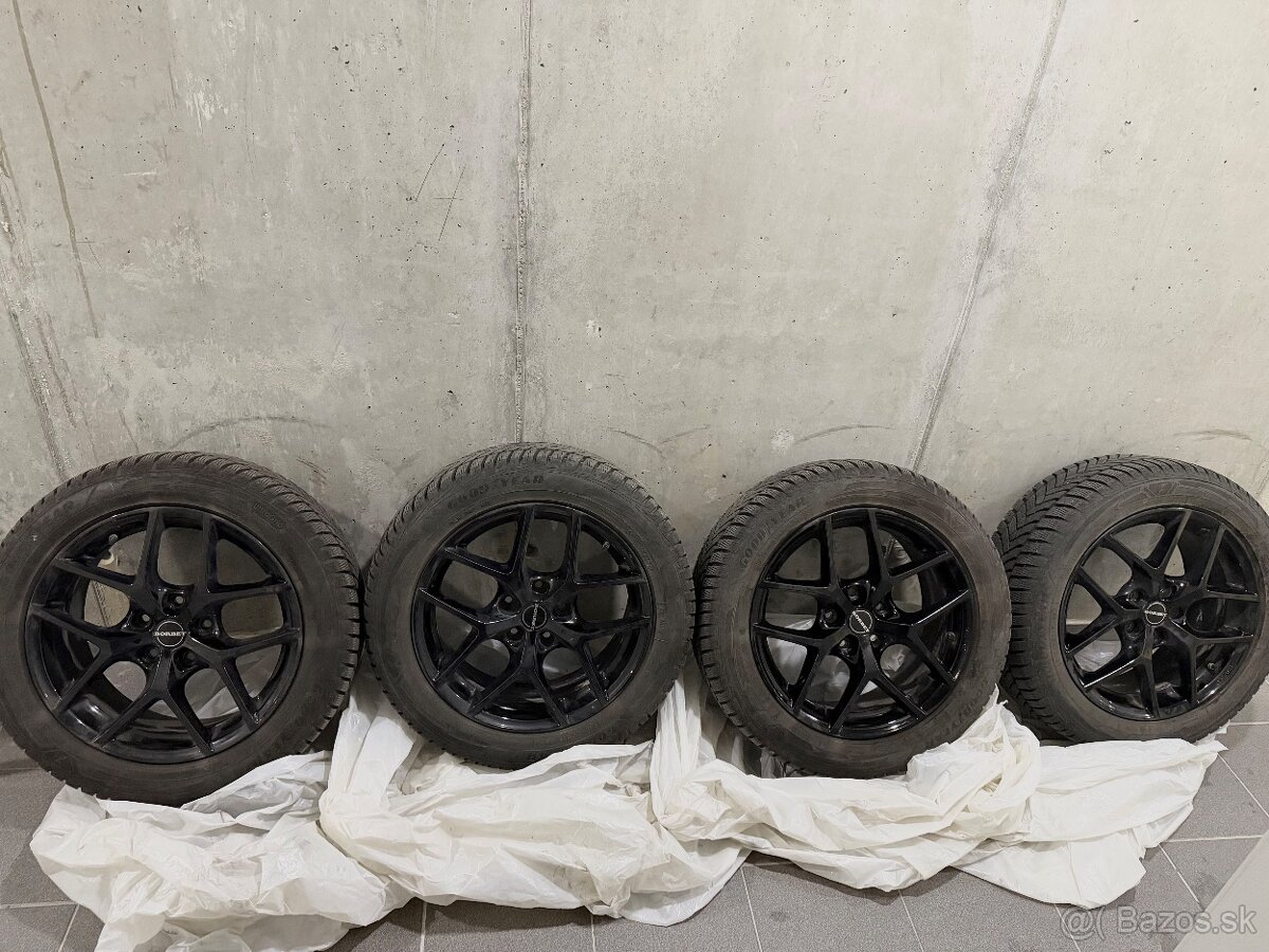 Disky Borbet Y 17 + zimne pneu Good year - 2