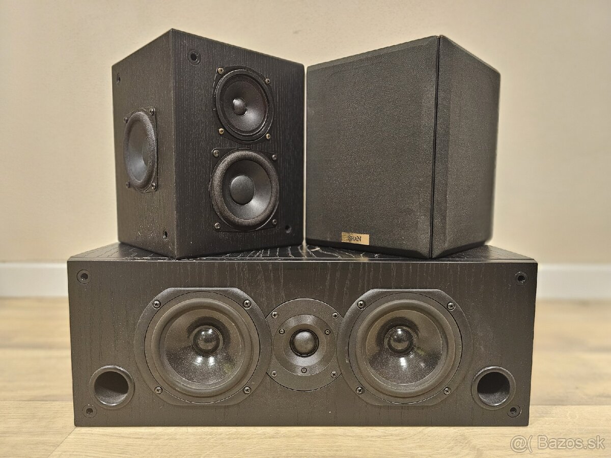 SHAN reproduktory, 1ks centrálny a 2ks zadné repro surround - 2