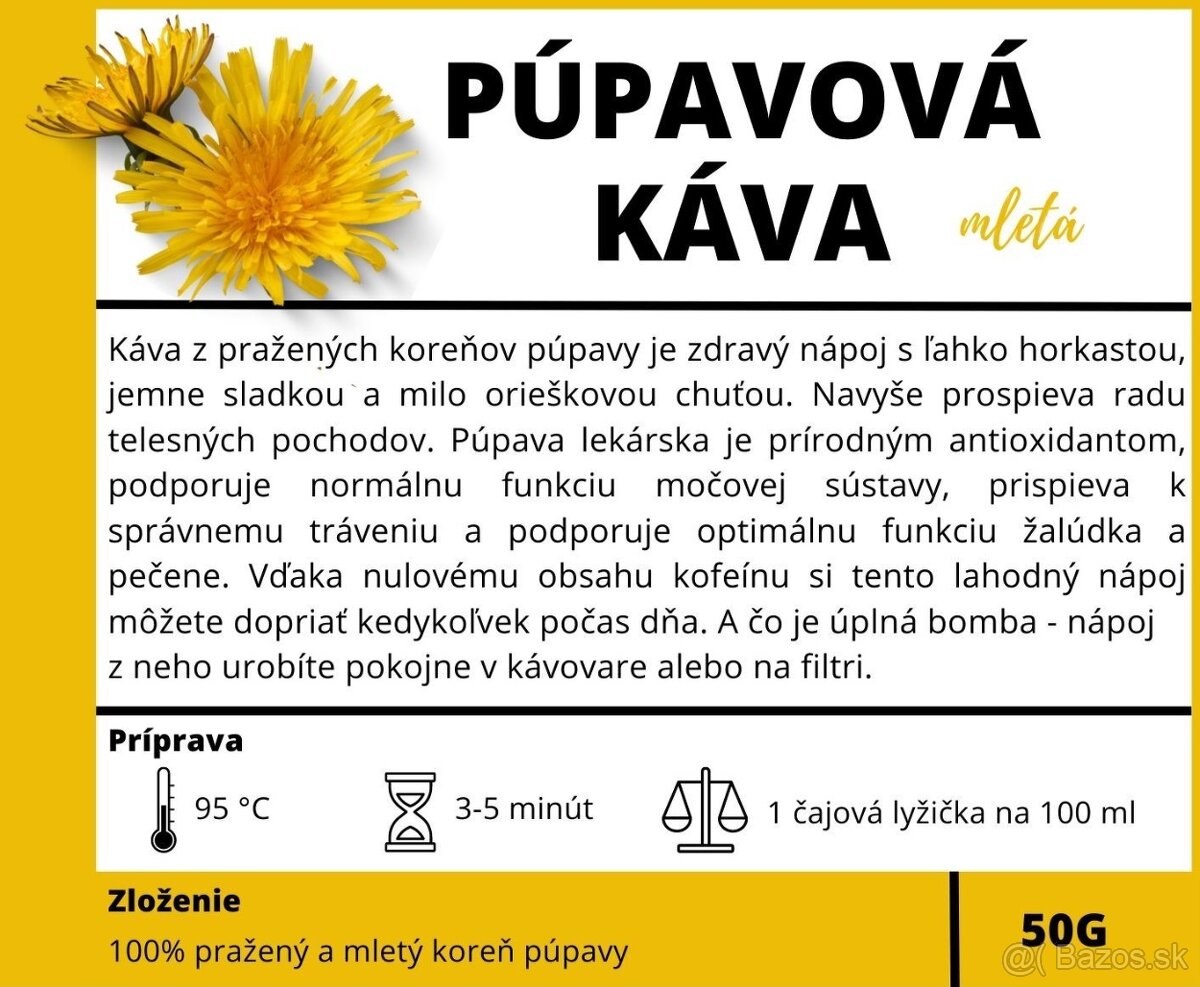 Púpavová káva - 2