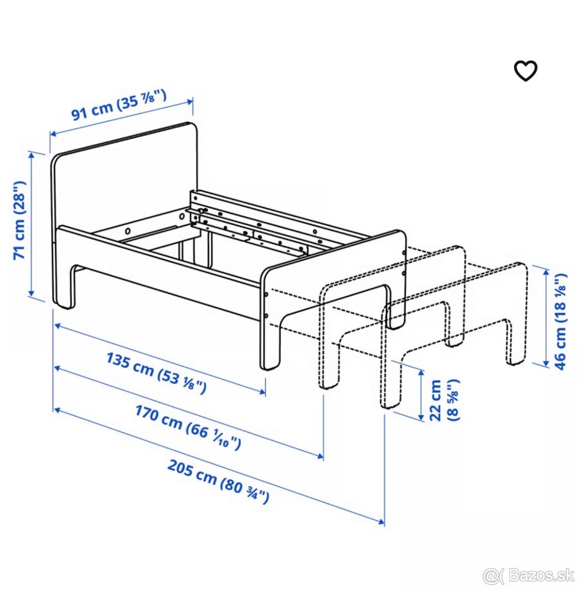 Detská rastúca posteľ IKEA - 2
