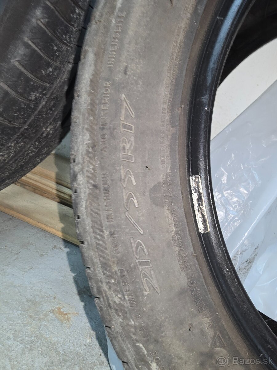 Letné pneumatiky Michelin Primacy 215 55 R17 - 2